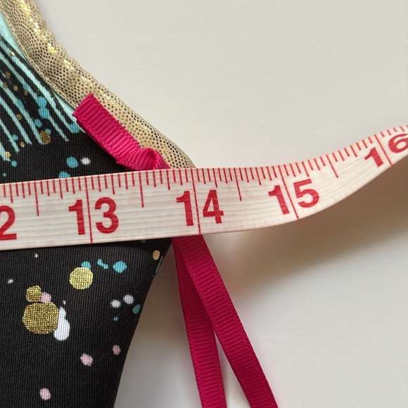 JUSTICE. Girls Metallic Reversible Athletic Sports Bra. Size XL. 16/18. - Picture 8 of 9